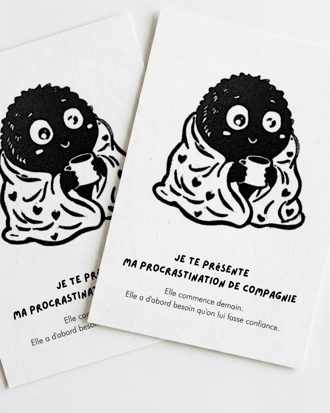 Procrastintion Carte postale Santé mentale - le méga coffret